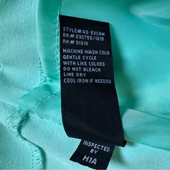 BCX Women’s Mint 3/4 Sleeve Polka Dot Cuff Single Breast Career Blazer- Large - Picture 8 of 16